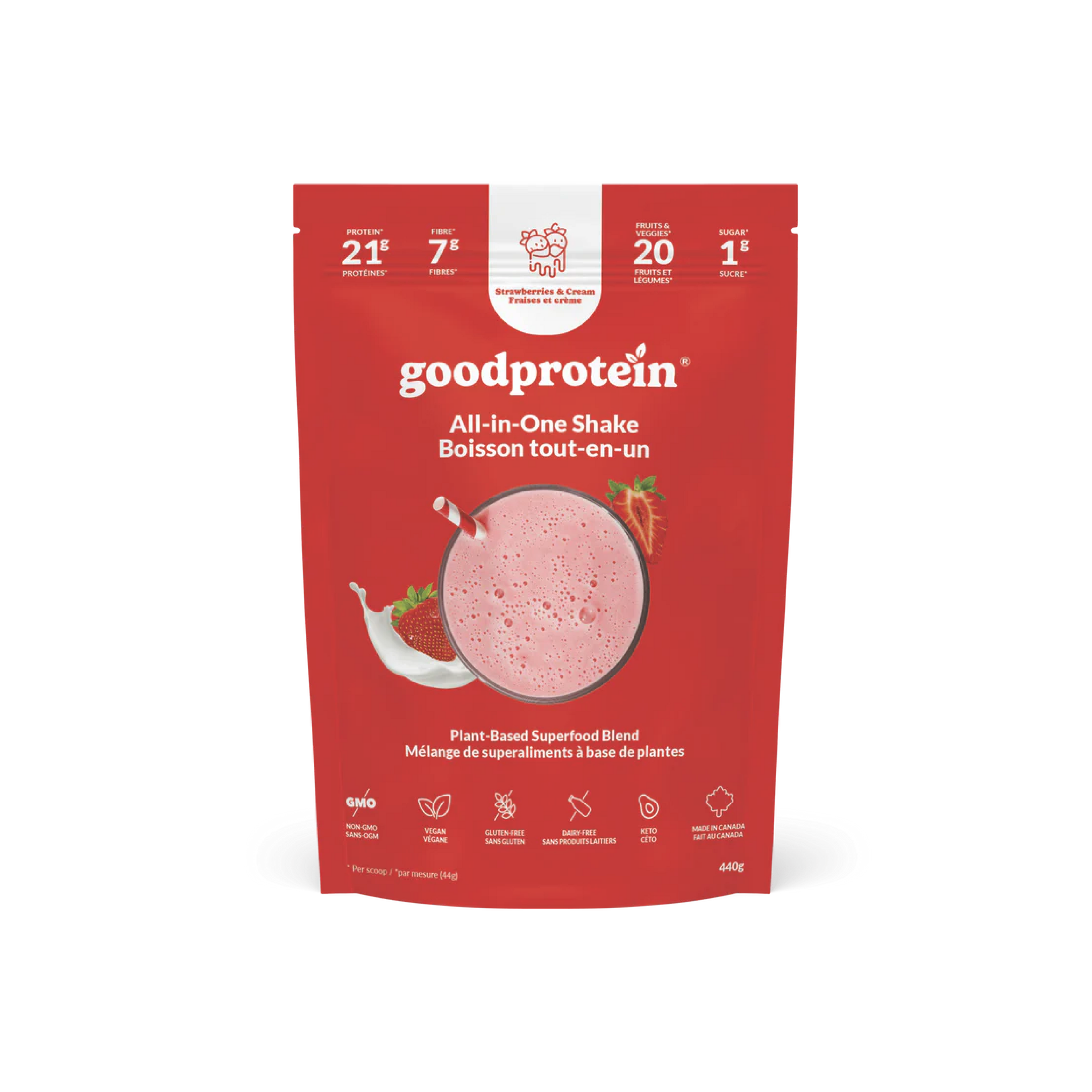 All-in-One Shake Strawberries & Cream